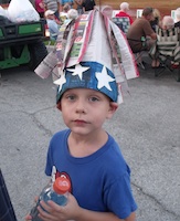 Riley Wood, 6, of New Smyrna Beach at the 2012 Edgewater fireworks